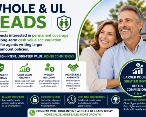 Whole & UL Leads: Unlock High-Value Life Insurance Sales Opportunities